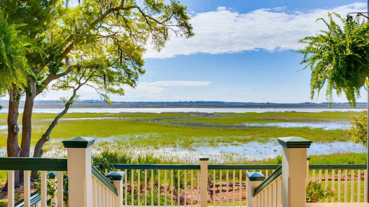Client-provided reference photo of the porch