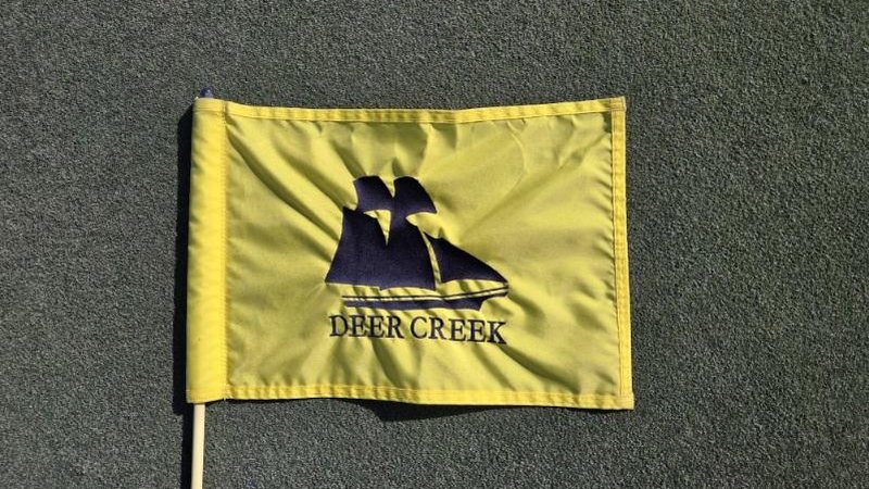 Reference detail: the Deer Creek course flag